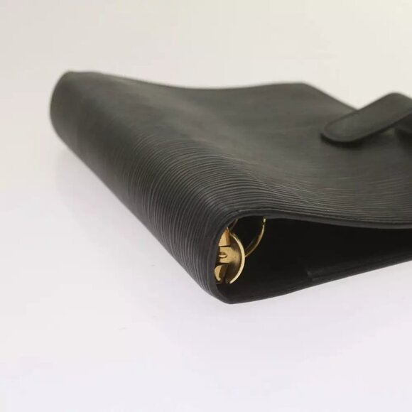 LOUIS VUITTON Epi Agenda MM Day Planner Cover Black R20042 LV Auth am5932 - Picture 9 of 16